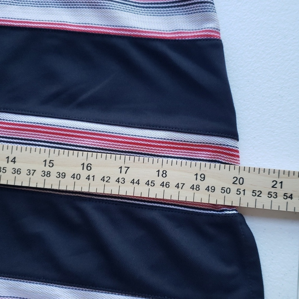Cracked Wheat Tennis Dress Small Stripe Pocket Short Sleeve Athletic Golf Preppy - Picture 13 of 15